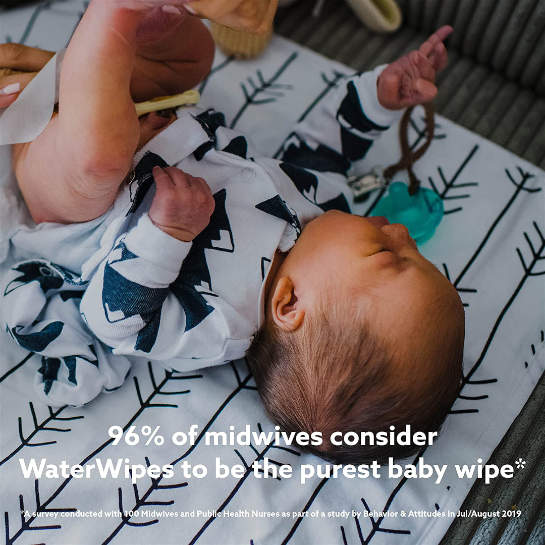 WaterWipes Baby Wipes 4x60 Pack Sensitive Newborn Biodegradable Unscented, 99.9% water (240 Wet Wipes) WaterWipes Baby Wipes 4x60 Pack Sensitive Newborn Biodegradable Unscented, 99.9% water (240 Wet Wipes)