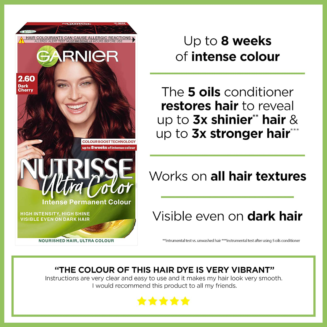 Garnier Nutrisse 2.6 dark cherry red Garnier Nutrisse 2.6 dark cherry red