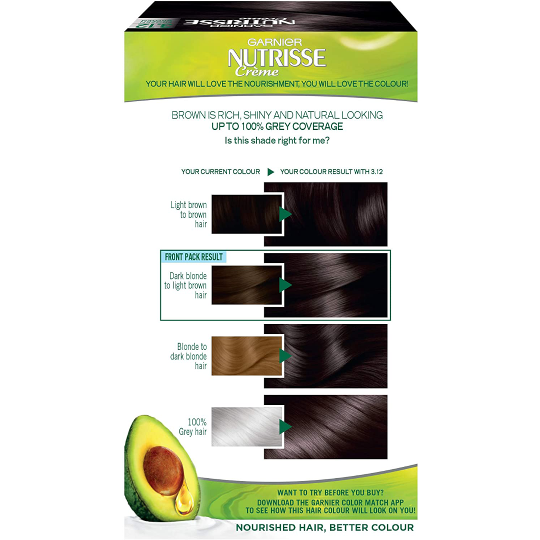 Garnier Nutrisse 3.12 Cool Frozen Brown Garnier Nutrisse 3.12 Cool Frozen Brown
