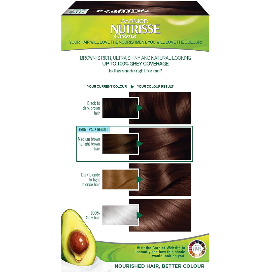 Garnier Nutrisse 4.12 Medium Dark Brown 1 Garnier Nutrisse 4.12 Medium Dark Brown 1