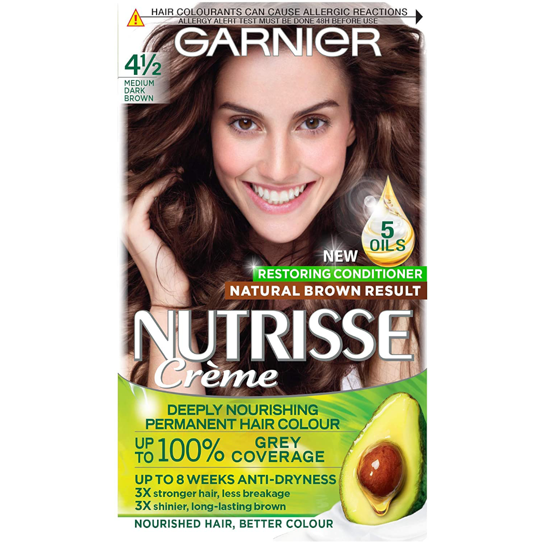 Garnier Nutrisse 4.12 Medium Dark Brown Garnier Nutrisse 4.12 Medium Dark Brown