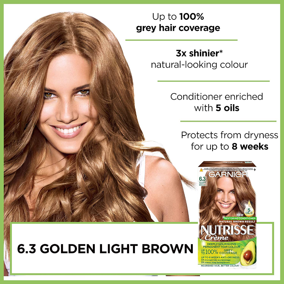 Garnier Nutrisse 6.3 light brown Garnier Nutrisse 6.3 light brown