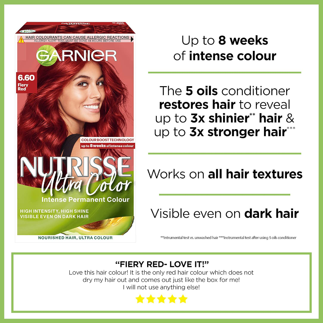 Garnier Nutrisse 6.6 Fiery red Garnier Nutrisse 6.6 Fiery red