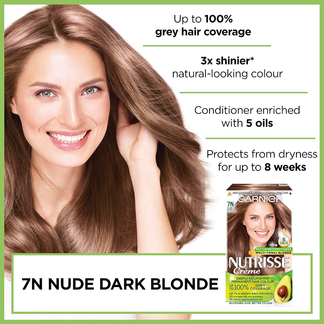 Garnier Nutrisse 7N Nude Dark Blonde Garnier Nutrisse 7N Nude Dark Blonde