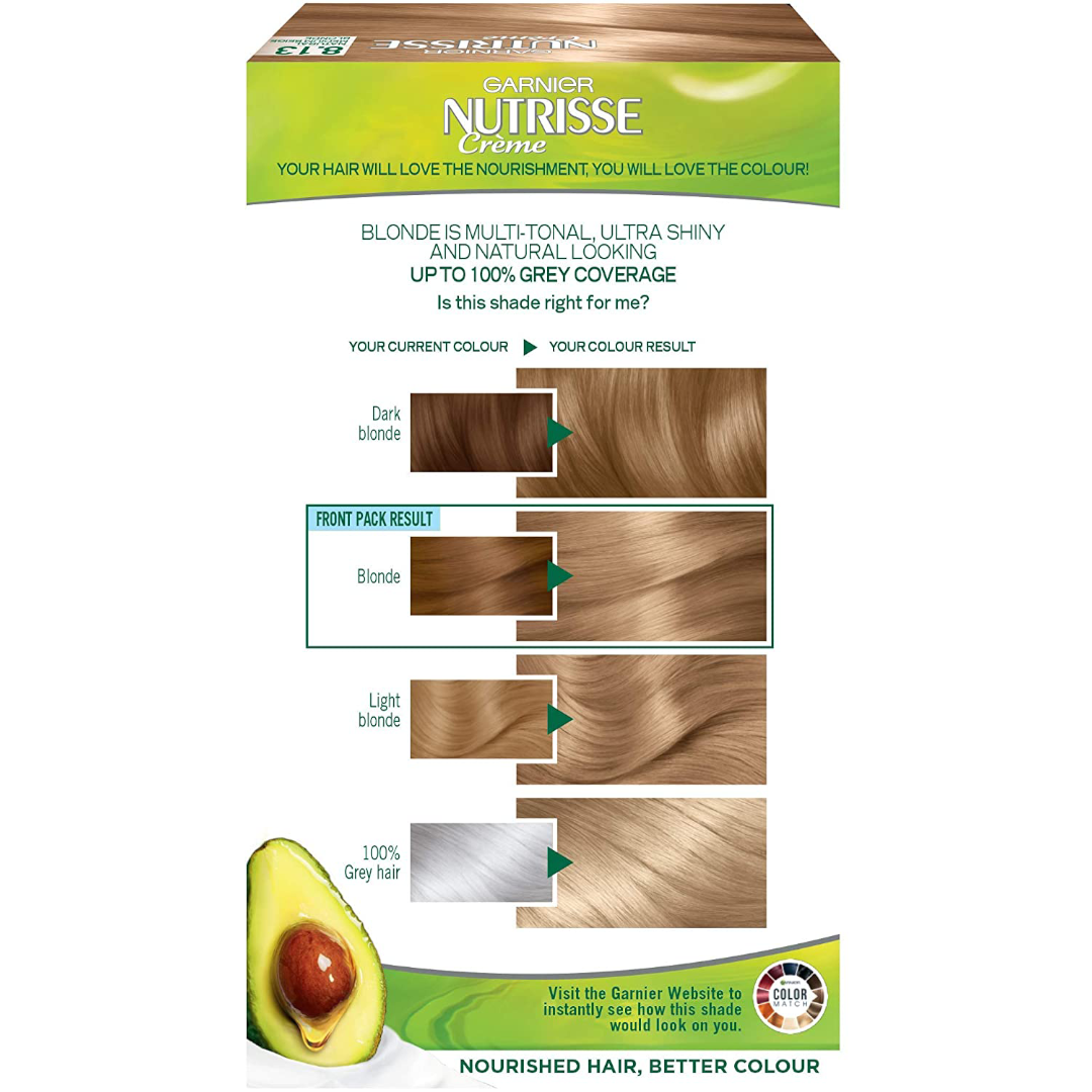 Garnier Nutrisse 8.13 Natural Medium Beige Blonde Garnier Nutrisse 8.13 Natural Medium Beige Blonde