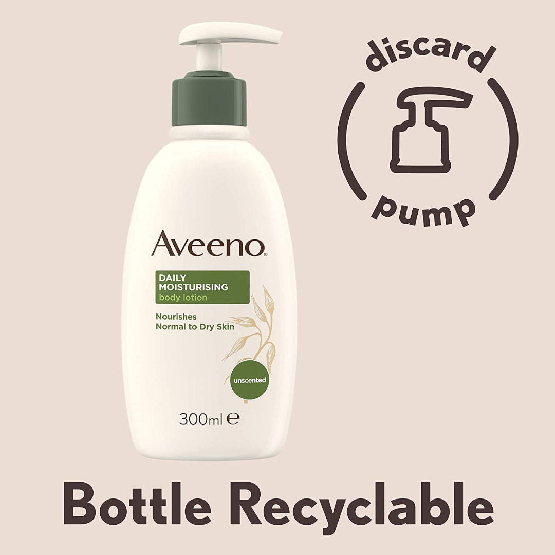 Aveeno Daily Moisturising Lotion 300 ML d-n mart 2 Aveeno Daily Moisturising Body Lotion for Normal to Dry Skin Care