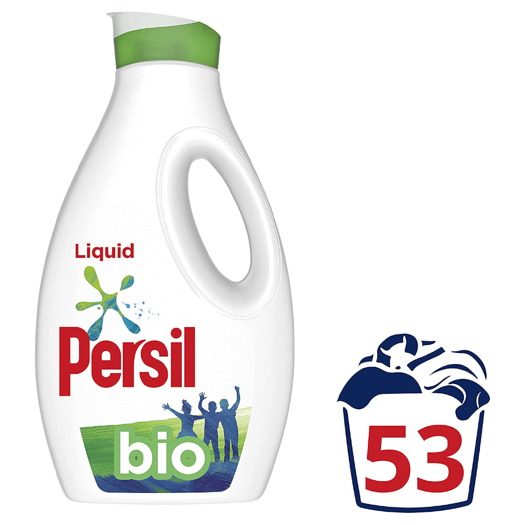Persil Bio 100% recyclable bottle Laundry Washing Liquid Detergent tough on stains Persil Bio 100% recyclable bottle Laundry Washing Liquid Detergent tough on stains
