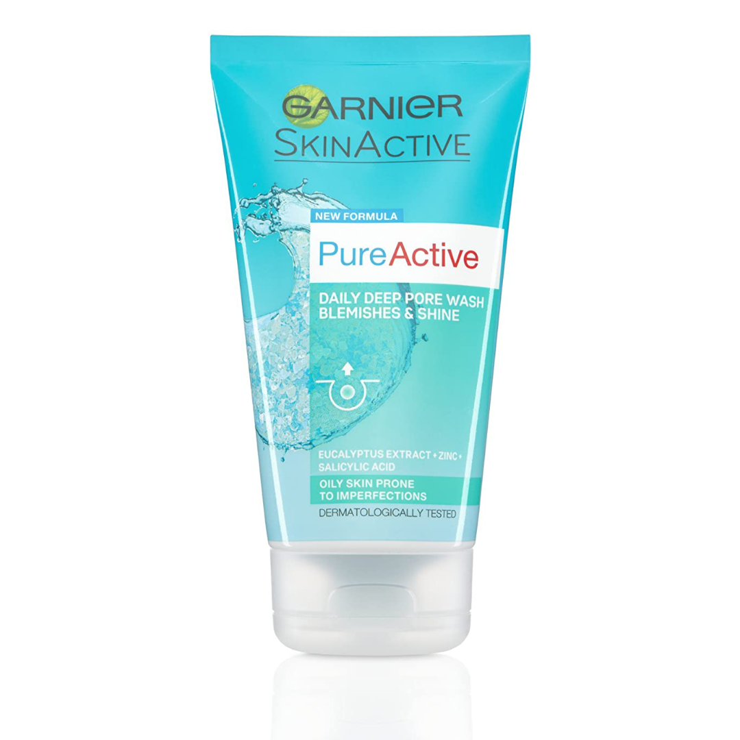 Garnier Pure Active Anti Blemish Deep Pore Face Wash For Oily Skin 150 ml