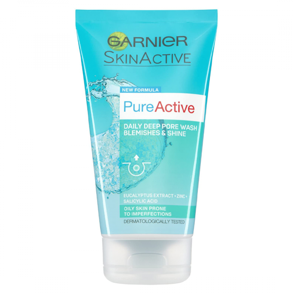 Garnier Pure Active Anti Blemish Deep Pore Face Wash For Oily Skin 150 ml