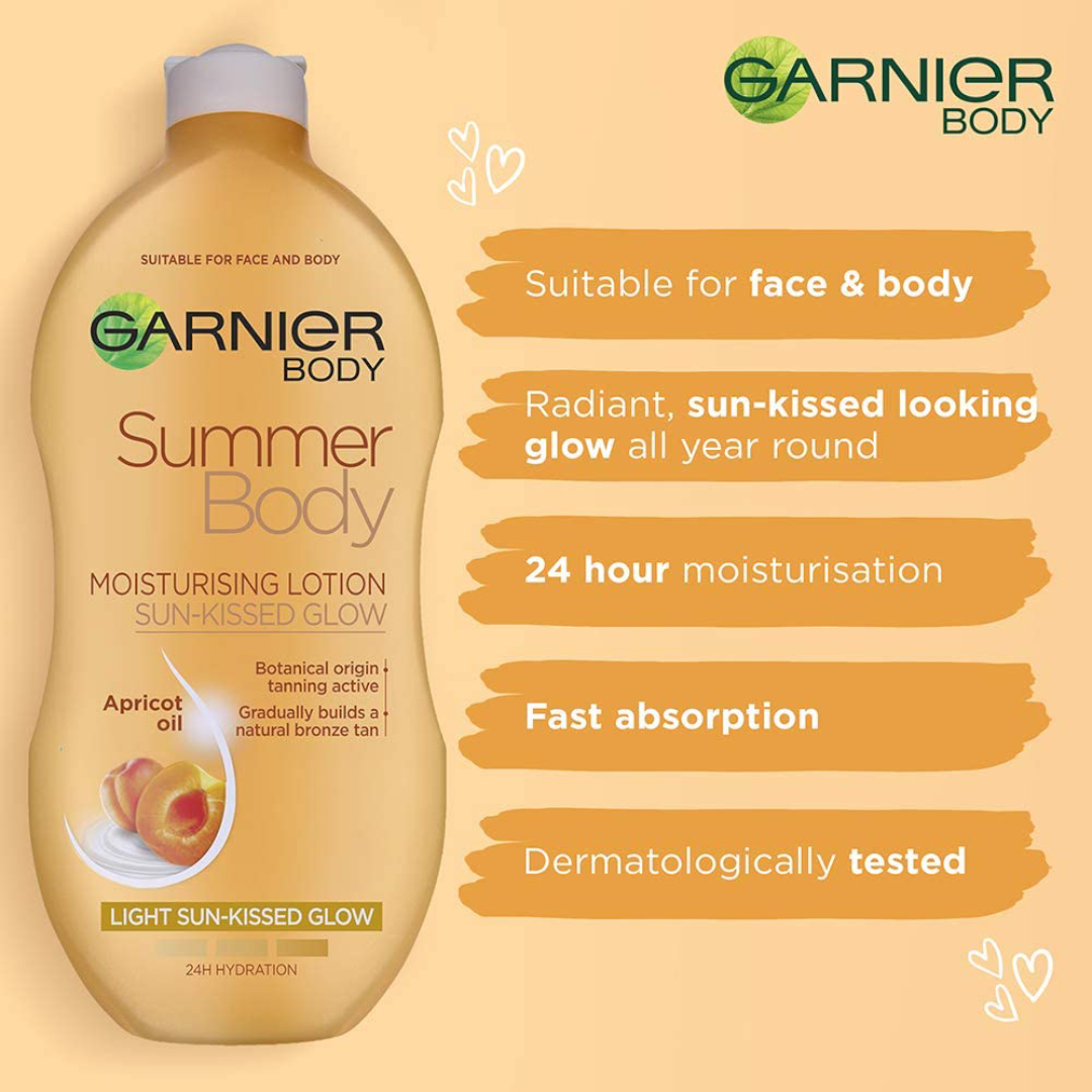 Garnier Summer Body Gradual Self Tan Moisturiser Light 400 ml Garnier Summer Body Gradual Self Tan Moisturiser Light 400 ml