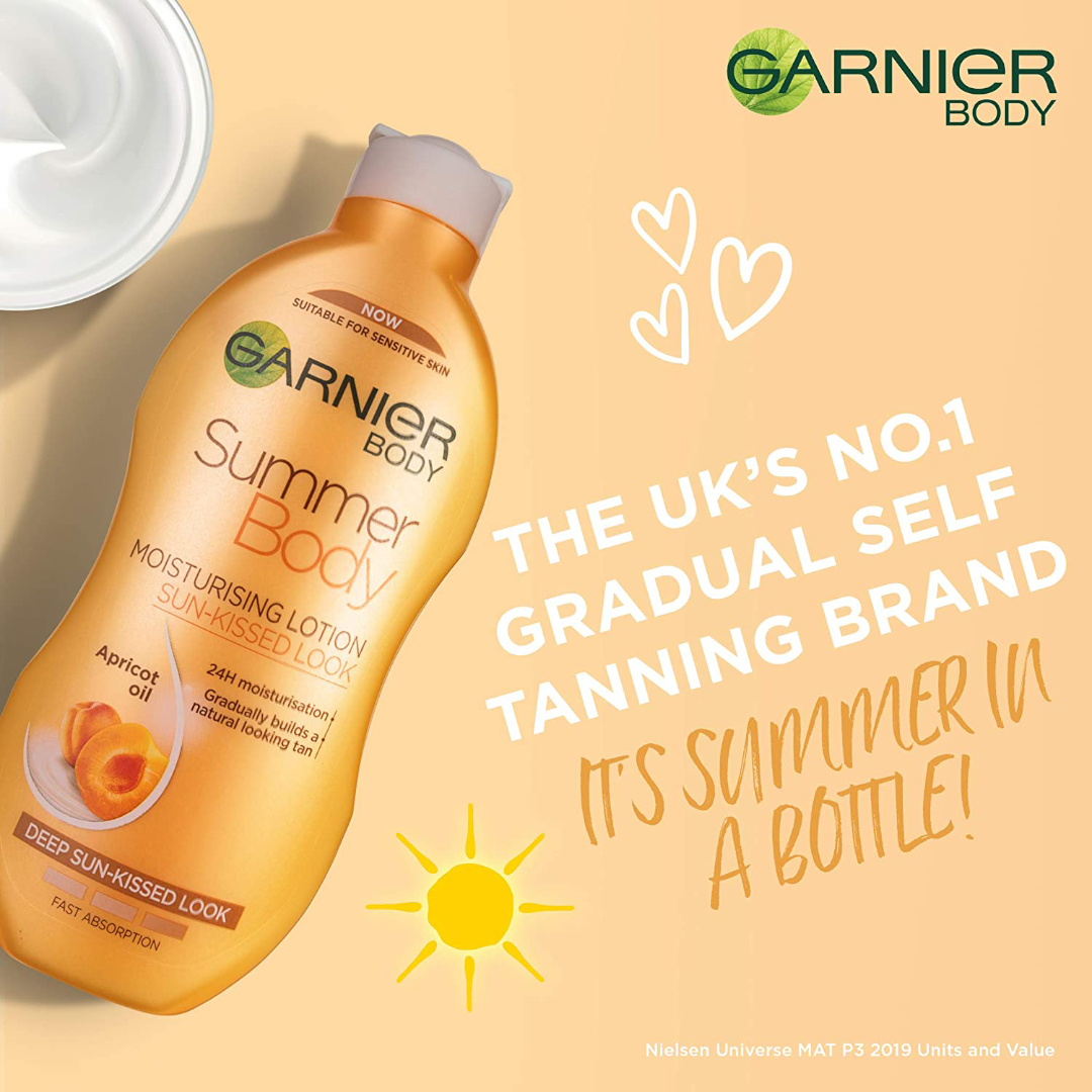 Garnier Summer Body Gradual Self Tan Moisturiser Sunkissed Tan 400 ml Garnier Summer Body Gradual Self Tan Moisturiser Sunkissed Tan 400 ml