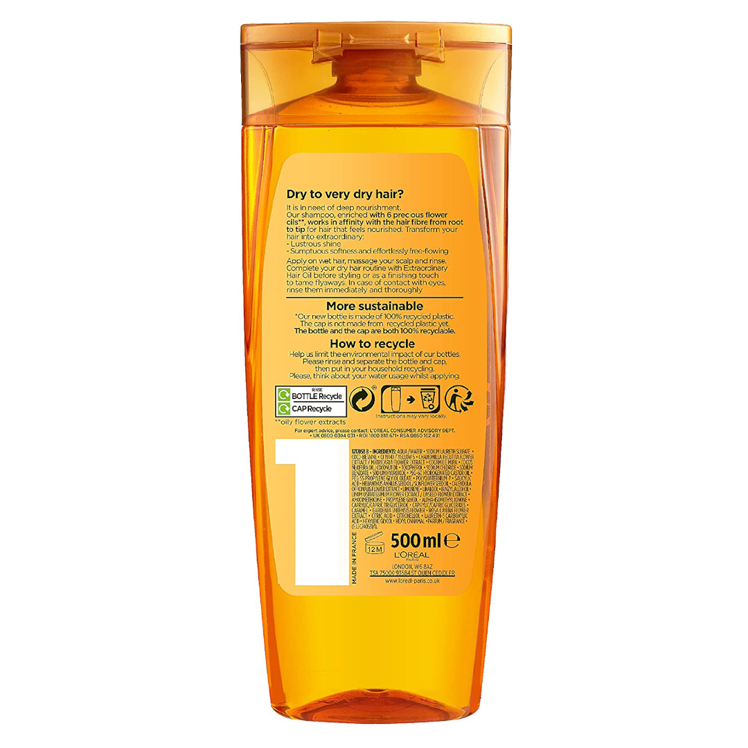 L'Oréal Extraordinary Oil Shampoo, 500ml L'Oréal Extraordinary Oil Shampoo, 500ml
