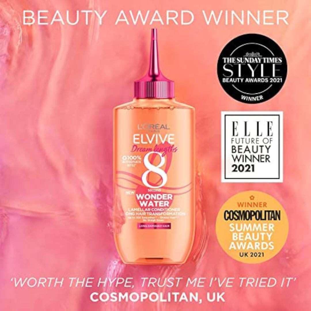 L'Oréal Paris Wonder Water Liquid Hair Conditioner By Elvive Dream Lengths 200ml L'Oréal Paris Wonder Water Liquid Hair Conditioner By Elvive Dream Lengths 200ml