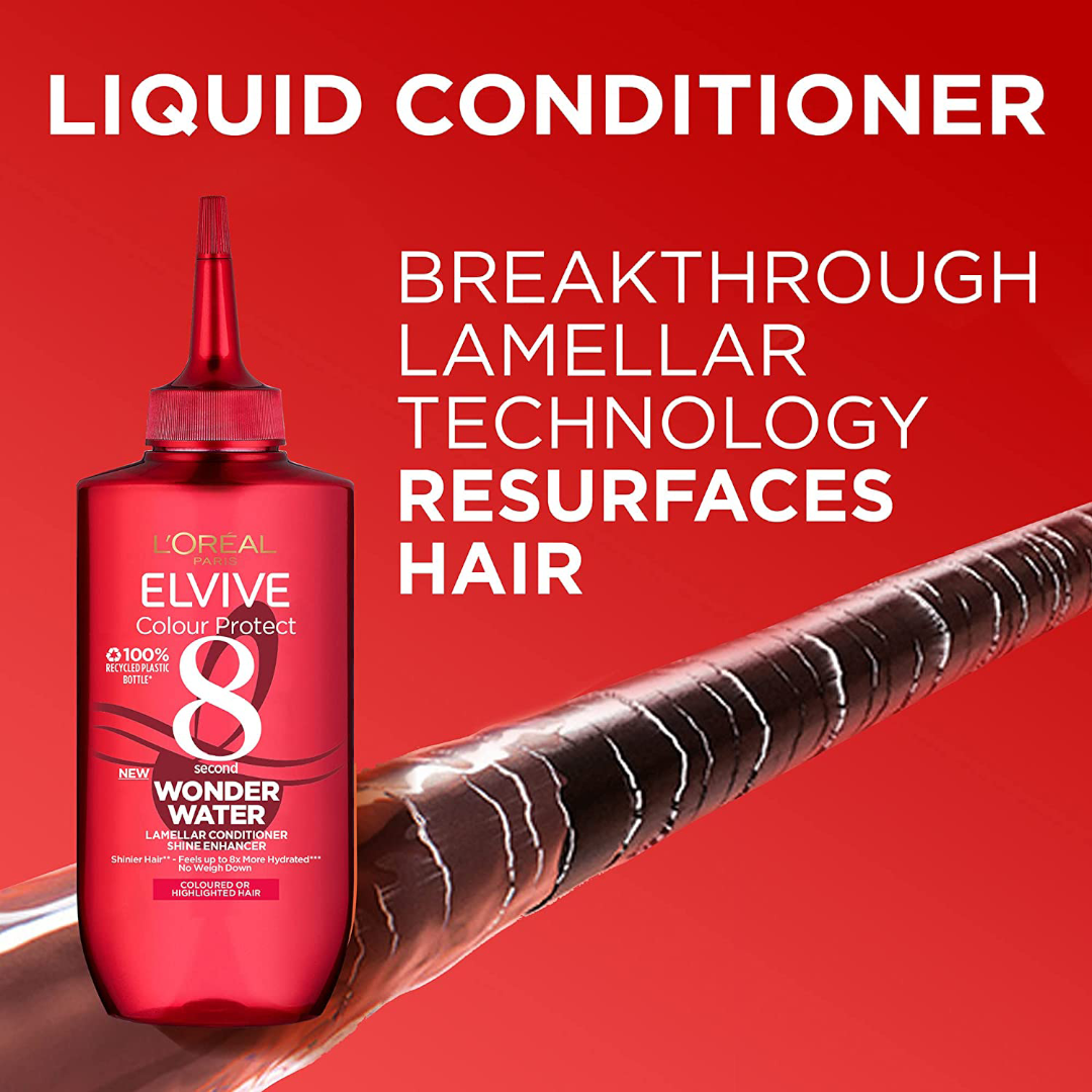 L'Oréal Paris Wonder Water Liquid Hair Conditioner by Elvive Colour Protect 200 ML L'Oréal Paris Wonder Water Liquid Hair Conditioner by Elvive Colour Protect 200 ML