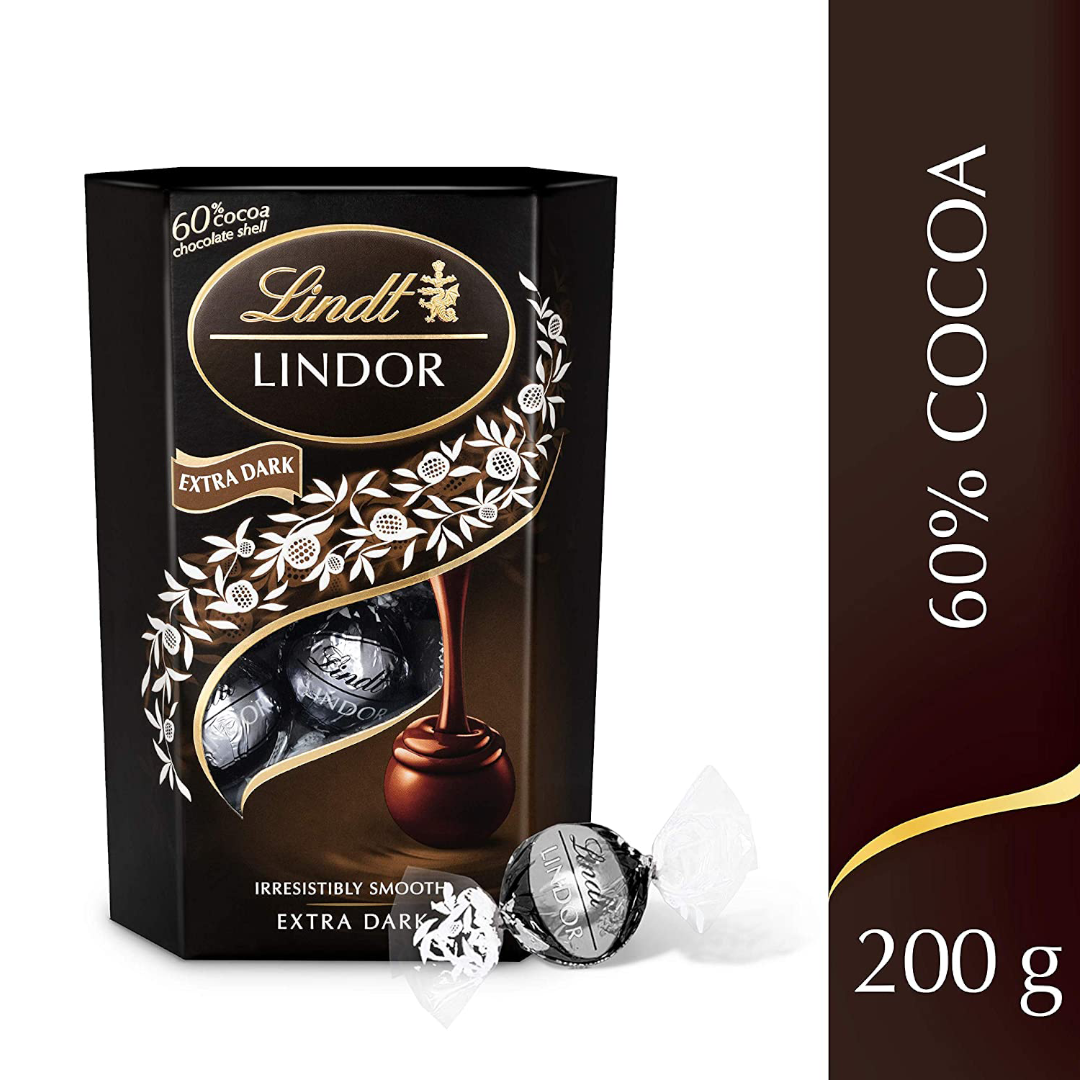 Lindt Lindor Dark 60% 200 G 3 Lindt Lindor Dark 60% 200 G
