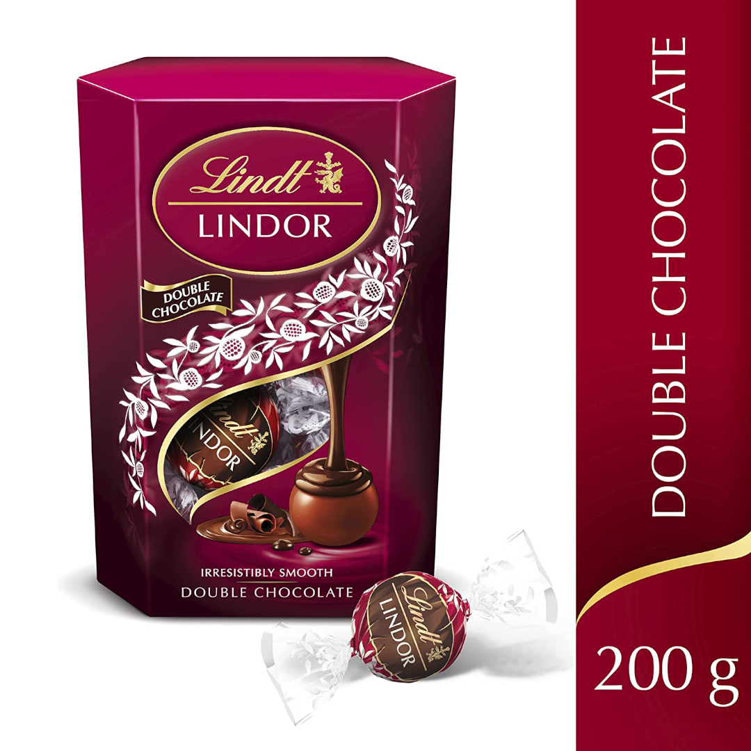 Lindt Lindor Double Chocolate 200 G Lindt Lindor Double Chocolate 200 G