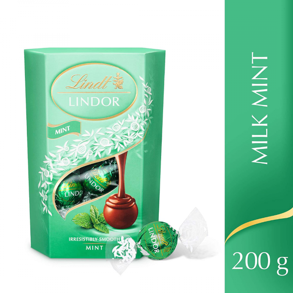 Lindt Lindor Milk Mint 200 G
