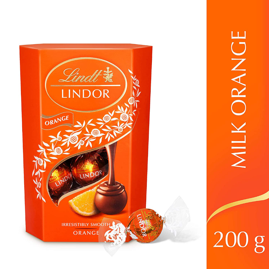 Lindt Lindor Milk Orange 200 G Lindt Lindor Milk Orange 200 G