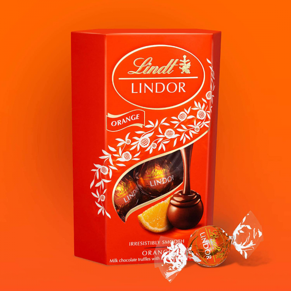 Buy Lindt Lindor Milk Orange Truffles 200g 