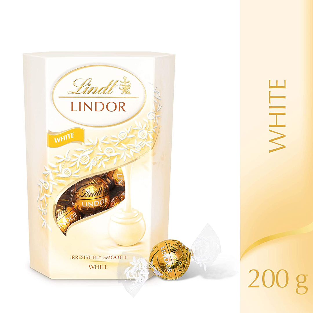 Lindt Lindor White 200 G Lindt Lindor White 200 G