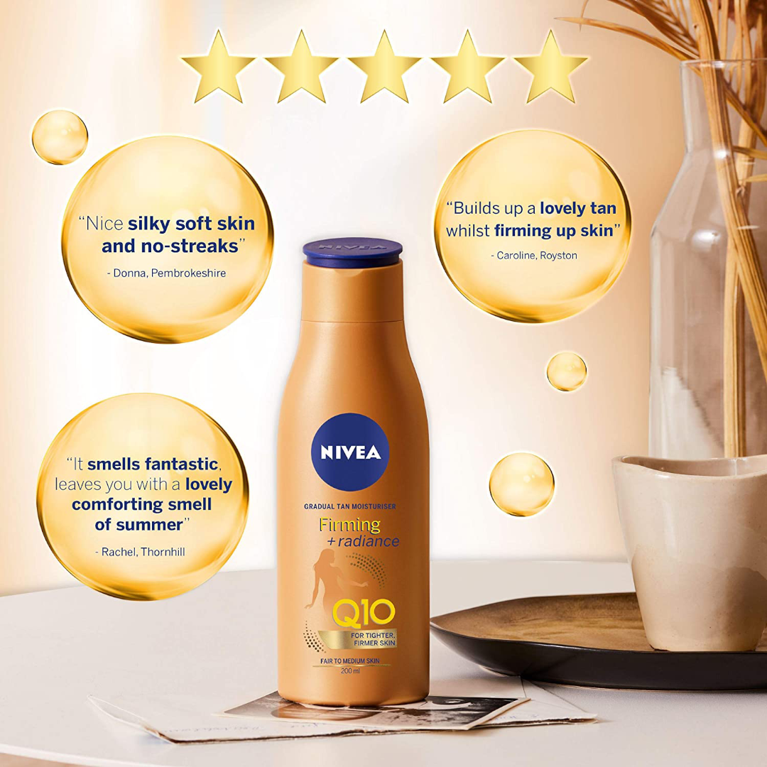 NIVEA Q10 Firming + Radiance Gradual Tan 200 ML 3