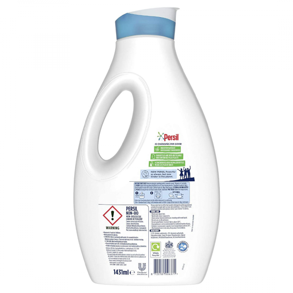 Persil Non Bio 100% recyclable bottle Laundry Washing Liquid Detergent tough on stains