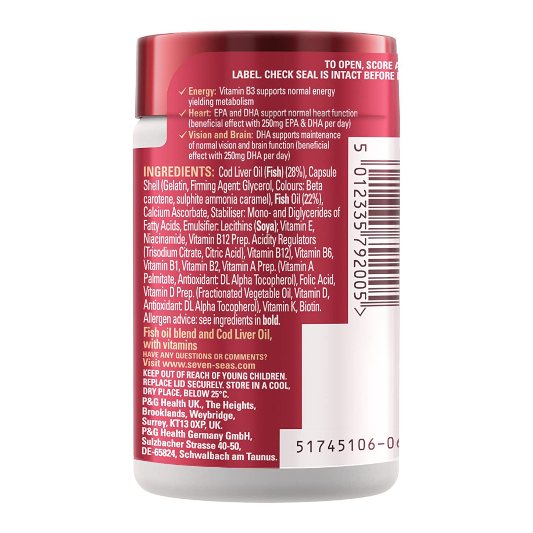 Seven Seas Cod Liver Oil 90 Capsules 3