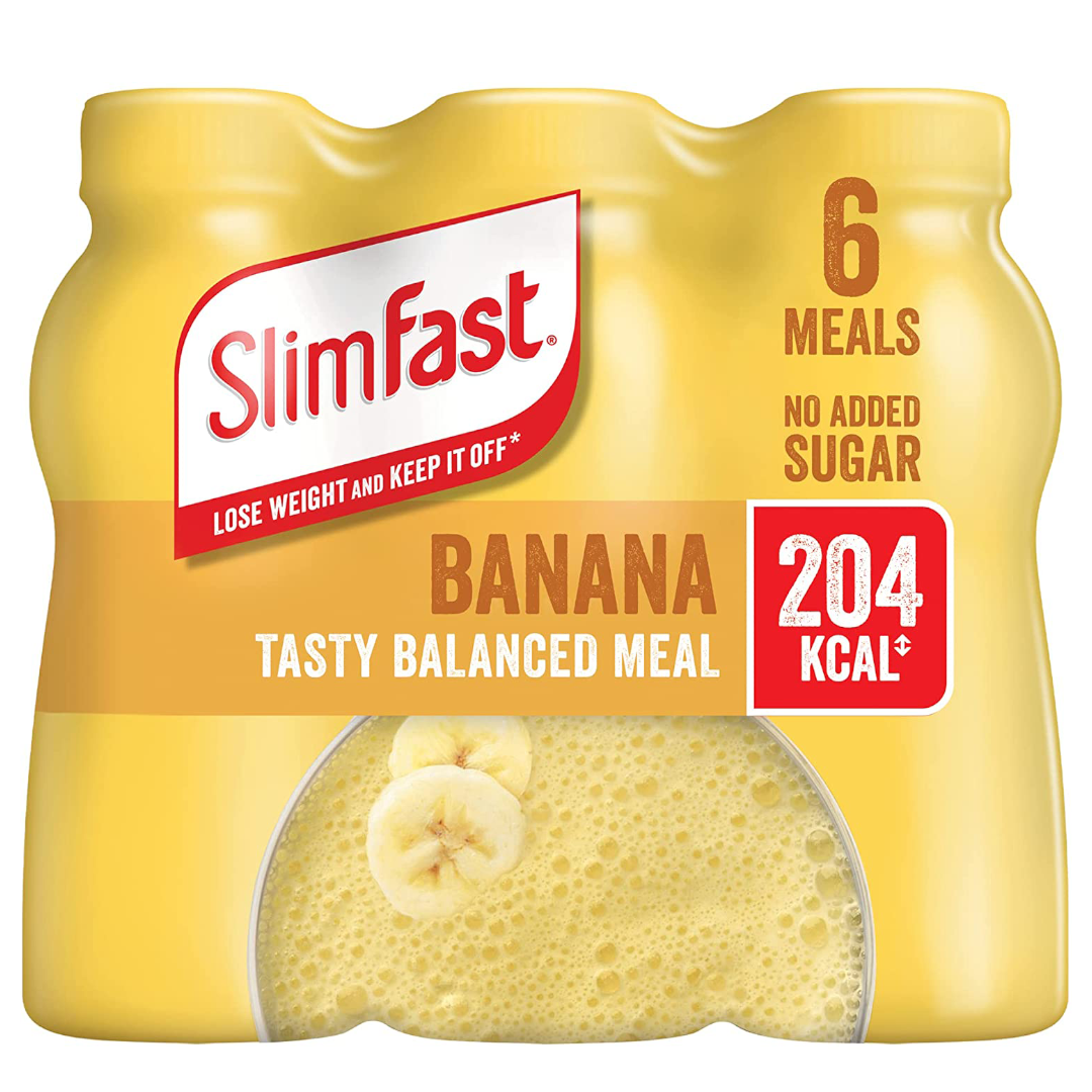 SlimFast Ready To Drink Shake Banana Flavour, 6 x 325 ml Multipack SlimFast Ready To Drink Shake Banana Flavour, 6 x 325 ml Multipack