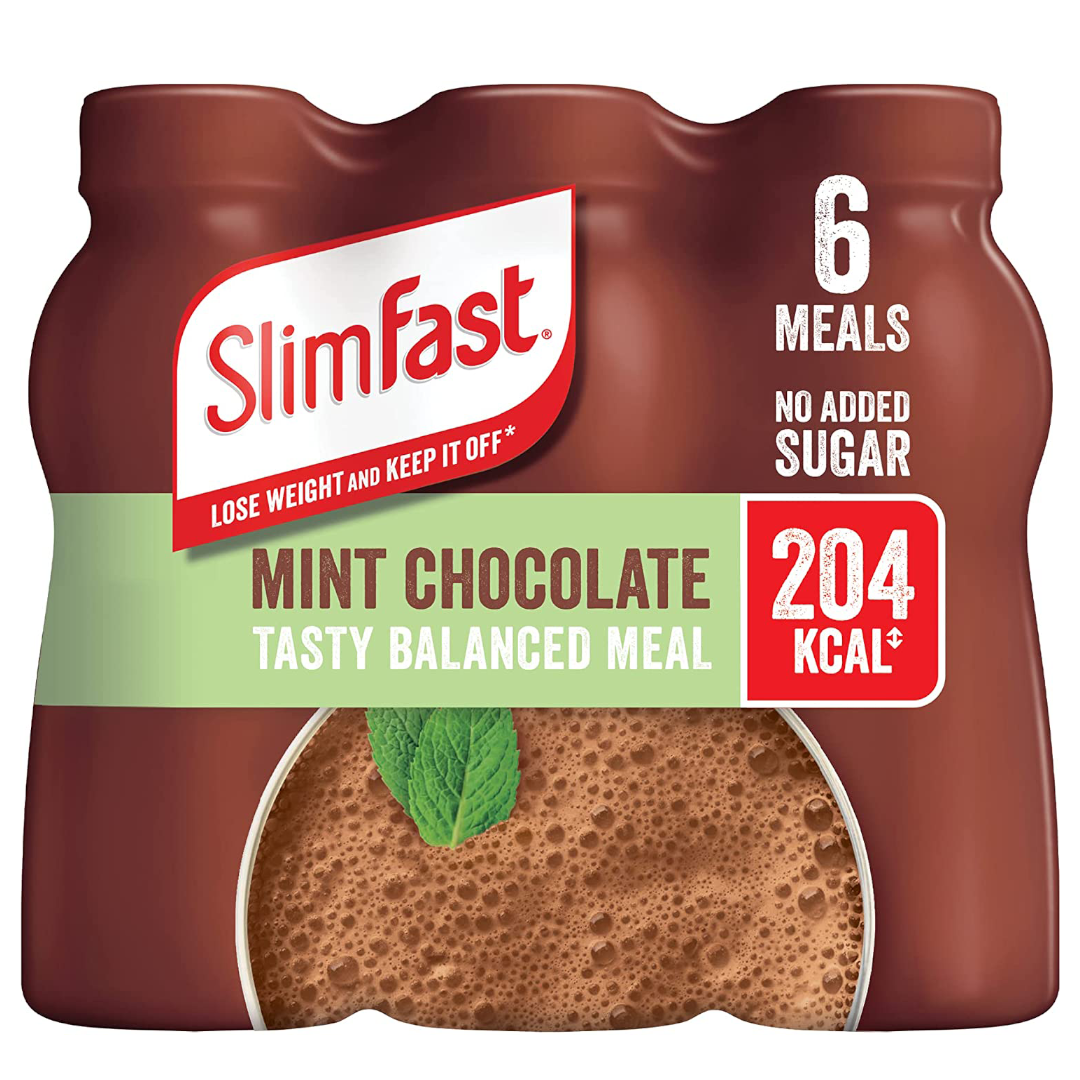 SlimFast Ready To Drink Shake Mint Chocolate, 6 x 325 ml Multipack SlimFast Ready To Drink Shake Mint Chocolate, 6 x 325 ml Multipack