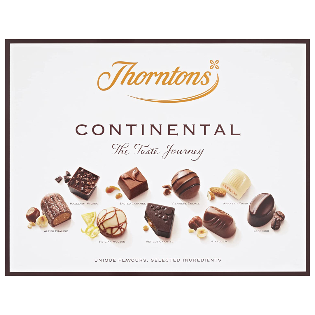 Thorntons Continental Assorted Chocolate Gift Box 264 G Thorntons Continental Assorted Chocolate Gift Box 264 G