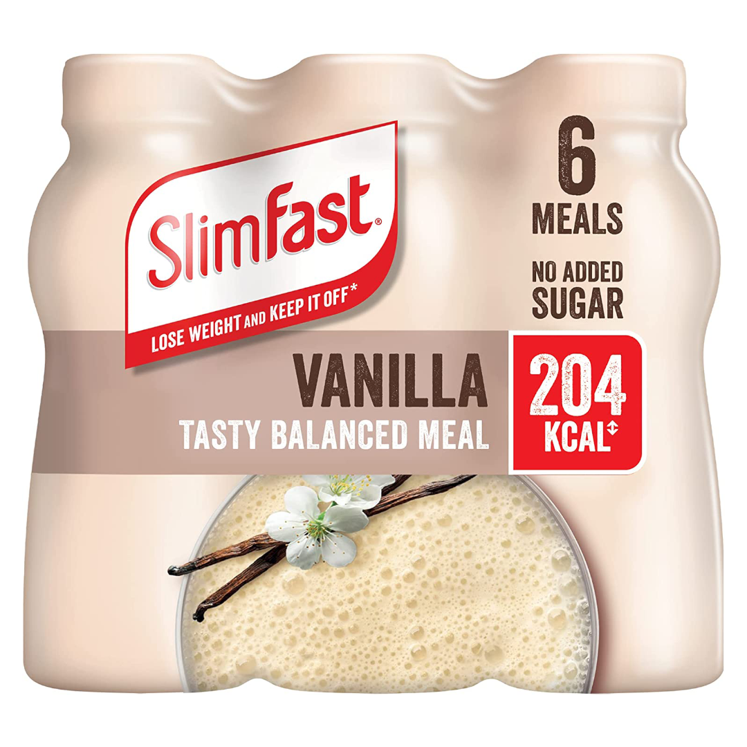 SlimFast Ready To Drink Shake Vanilla Flavour, 6 x 325 ml Multipack SlimFast Ready To Drink Shake Vanilla Flavour, 6 x 325 ml Multipack