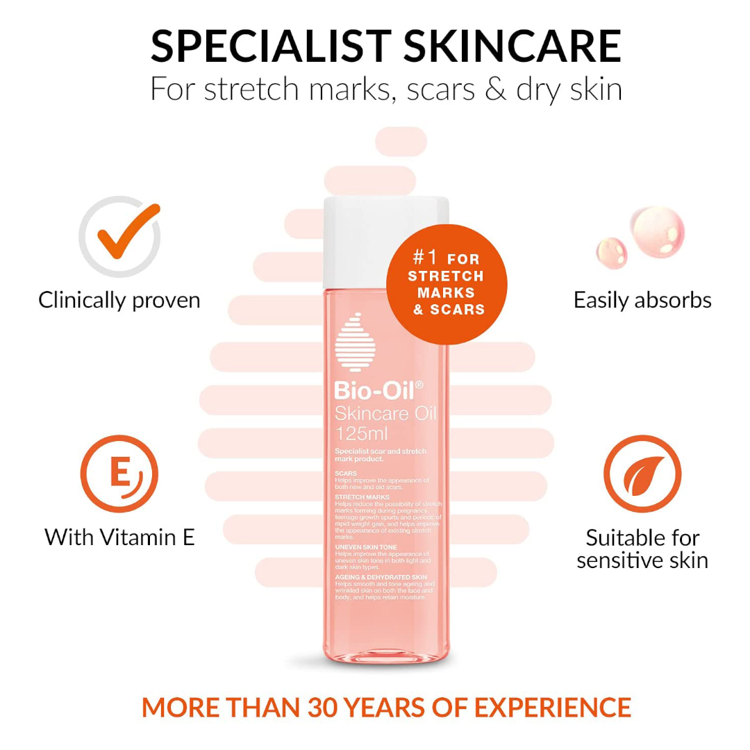 Bio-Oil Skincare Oil Improve the Appearance of Scars Stretch Marks and Skin Tone Bio-Oil Skincare Oil Improve the Appearance of Scars Stretch Marks and Skin Tone