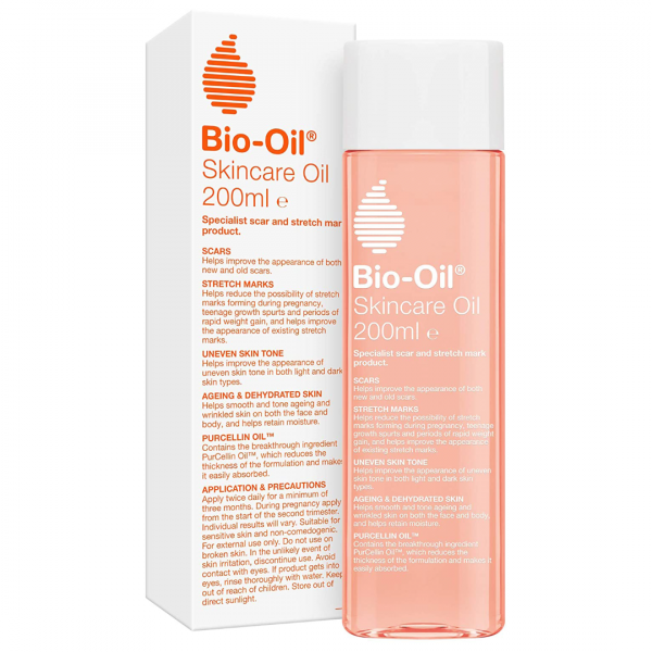 Bio-Oil Skincare Oil Improve the Appearance of Scars Stretch Marks and Skin Tone 200 ML