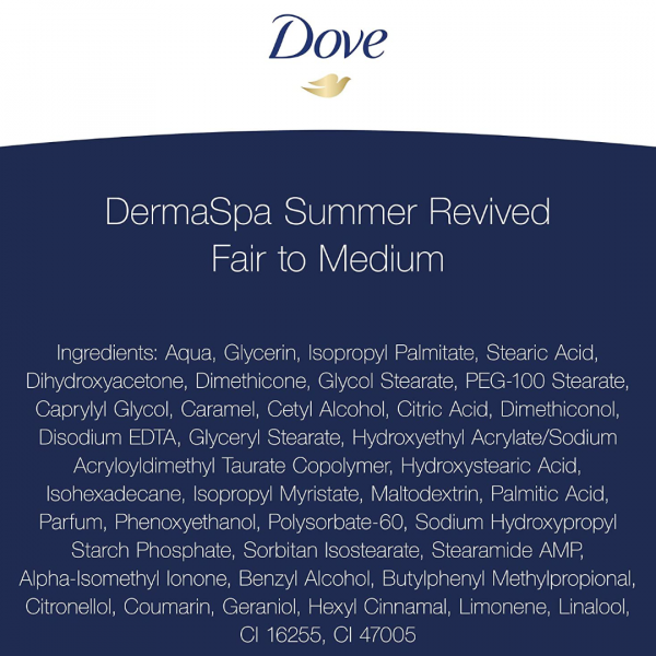 Dove DermaSpa Summer Revived Fair to Medium Self Tanning Body Lotion 200 ml