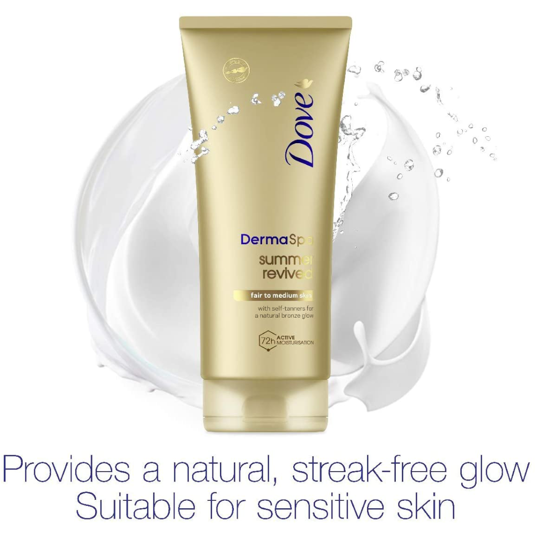 Dove DermaSpa Summer Revived Fair to Medium Self Tanning Body Lotion 200 ml Dove DermaSpa Summer Revived Fair to Medium Self Tanning Body Lotion 200 ml