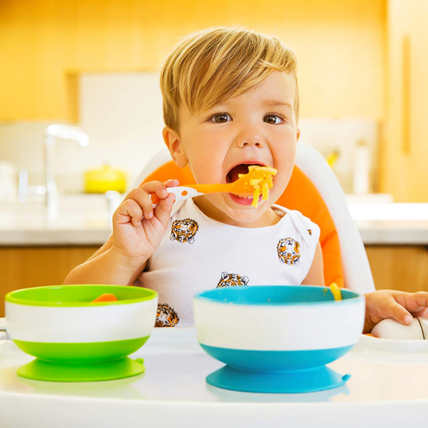 Munchkin Stay Put Suction Bowls with Strong Suction Pack of 3