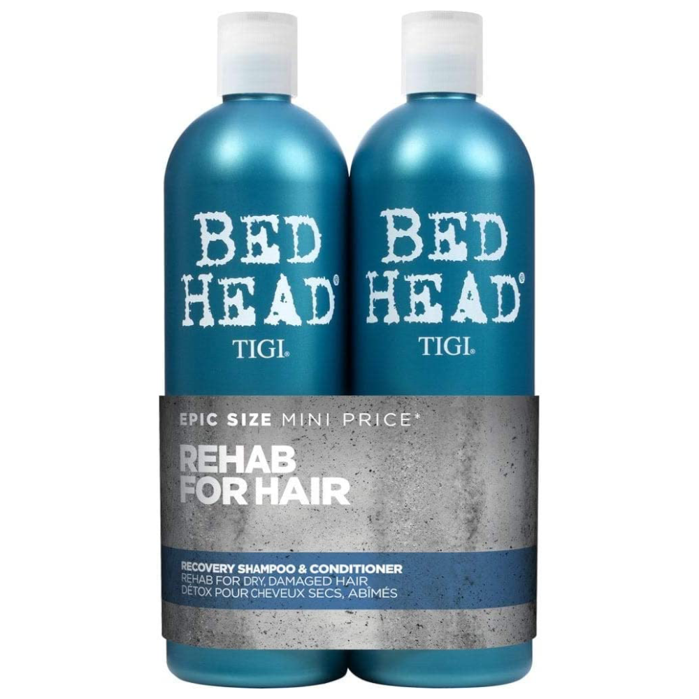 Bed Head by TIGI Recovery Moisture Shampoo and Conditioner Set for Dry Damaged Hair 2x750 ml