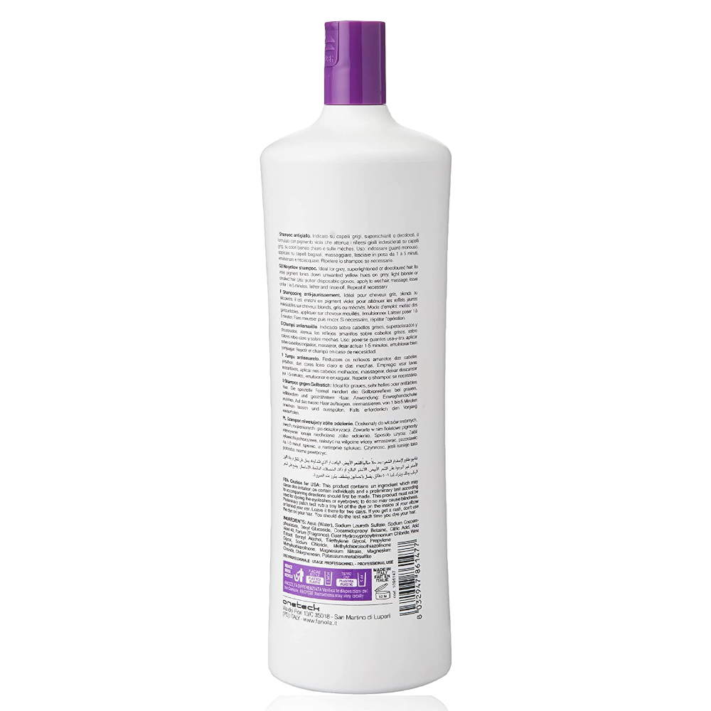 Fanola Official No Yellow Shampoo 1000ml Fanola Official No Yellow Shampoo 1000ml