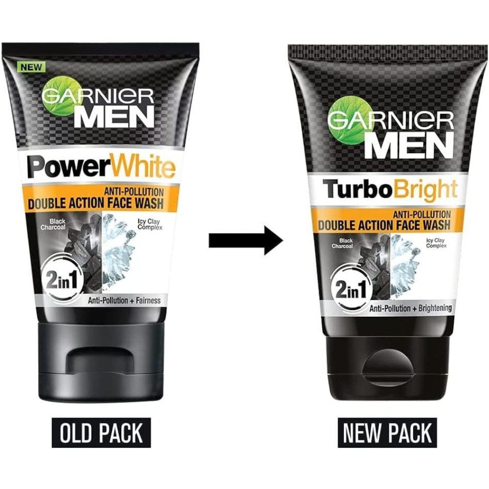 Garnier Men Power White Double Action Face Wash 100g - D-N Mart Garnier Men Power White Double Action Face Wash 100g - D-N Mart