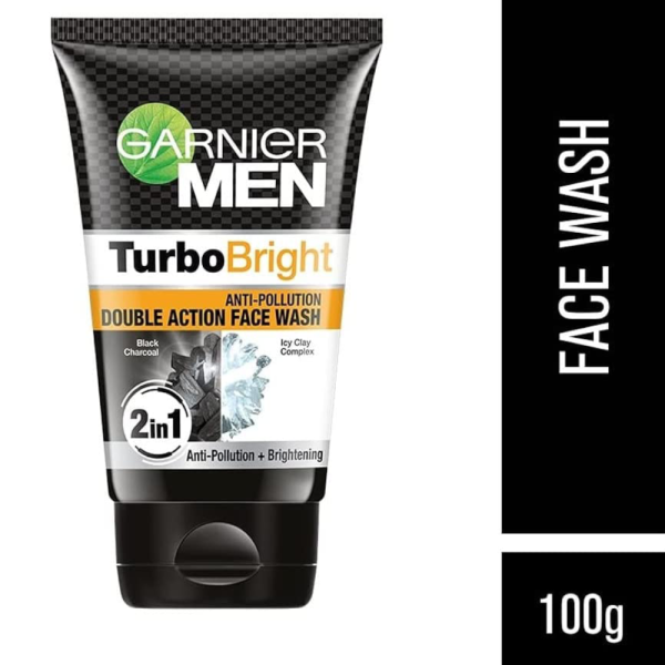 Garnier Men Power White Double Action Face Wash 100g - D-N Mart