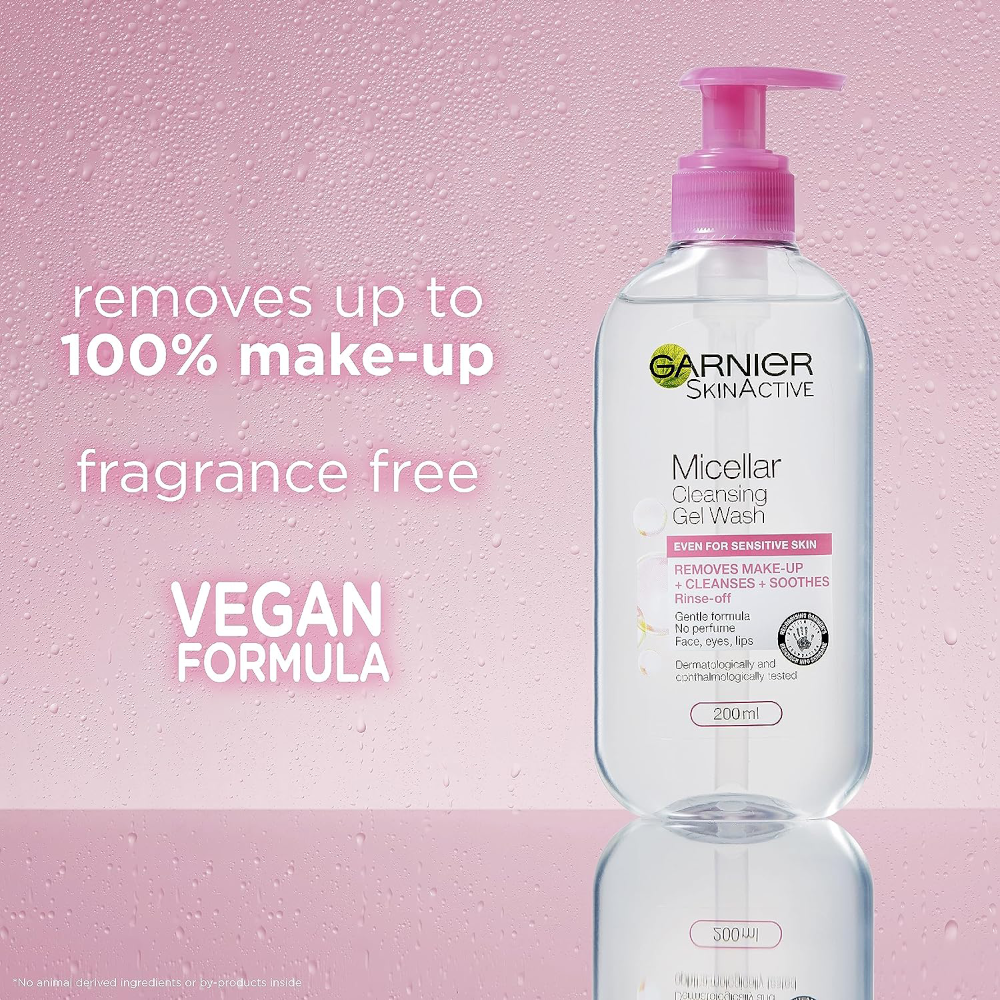 Garnier Micellar Cleansing Gel Wash For Sensitive Skin 200 ml | D-N Mart Garnier Micellar Cleansing Gel Wash For Sensitive Skin 200 ml | D-N Mart
