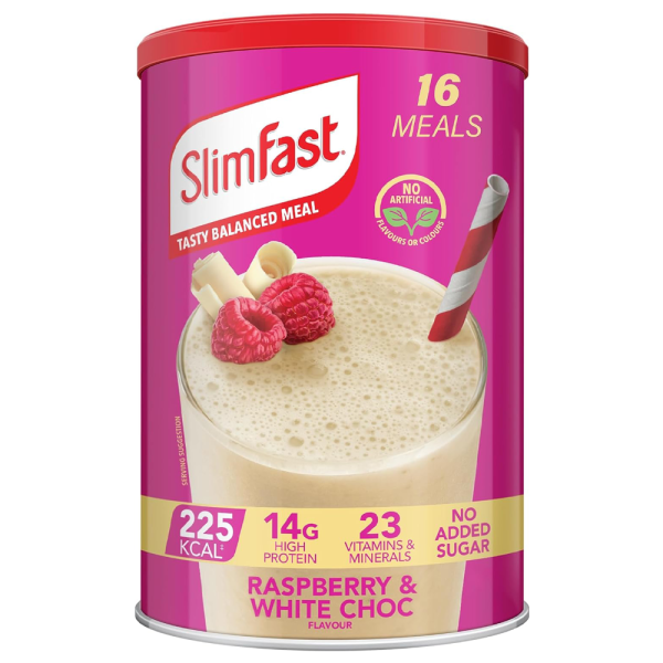 SlimFast Flavour White Chocolate & Raspberry Size 584 g