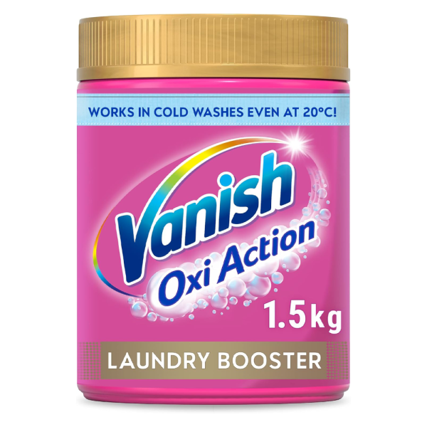Vanish Gold Oxi Action Laundry Booster and Stain Remover Powder for Colours 1.5 kg