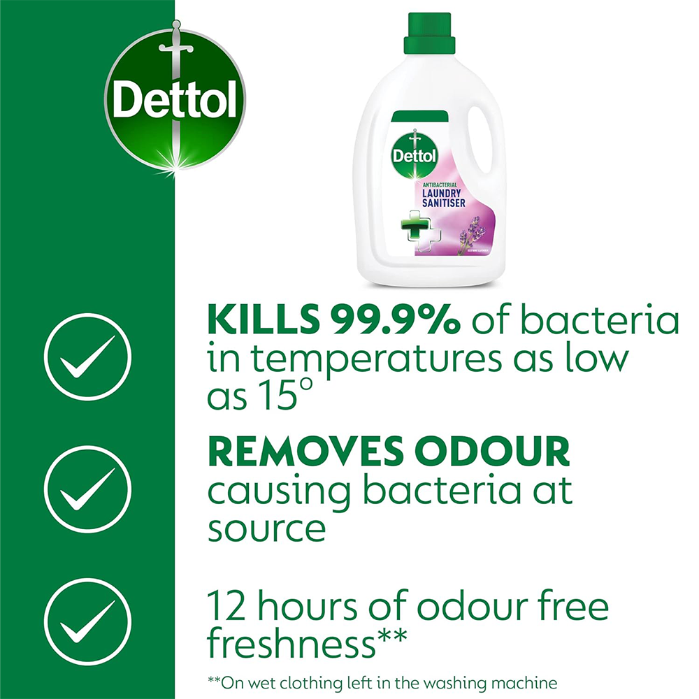 Dettol Antibacterial Laundry Cleanser Lavender 1.5L Dettol Antibacterial Laundry Cleanser Lavender 1.5L
